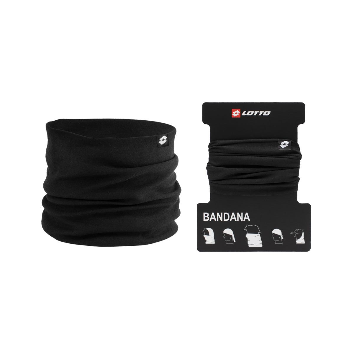 Cuello Bandana Unisex Lotto - Bandana Negro