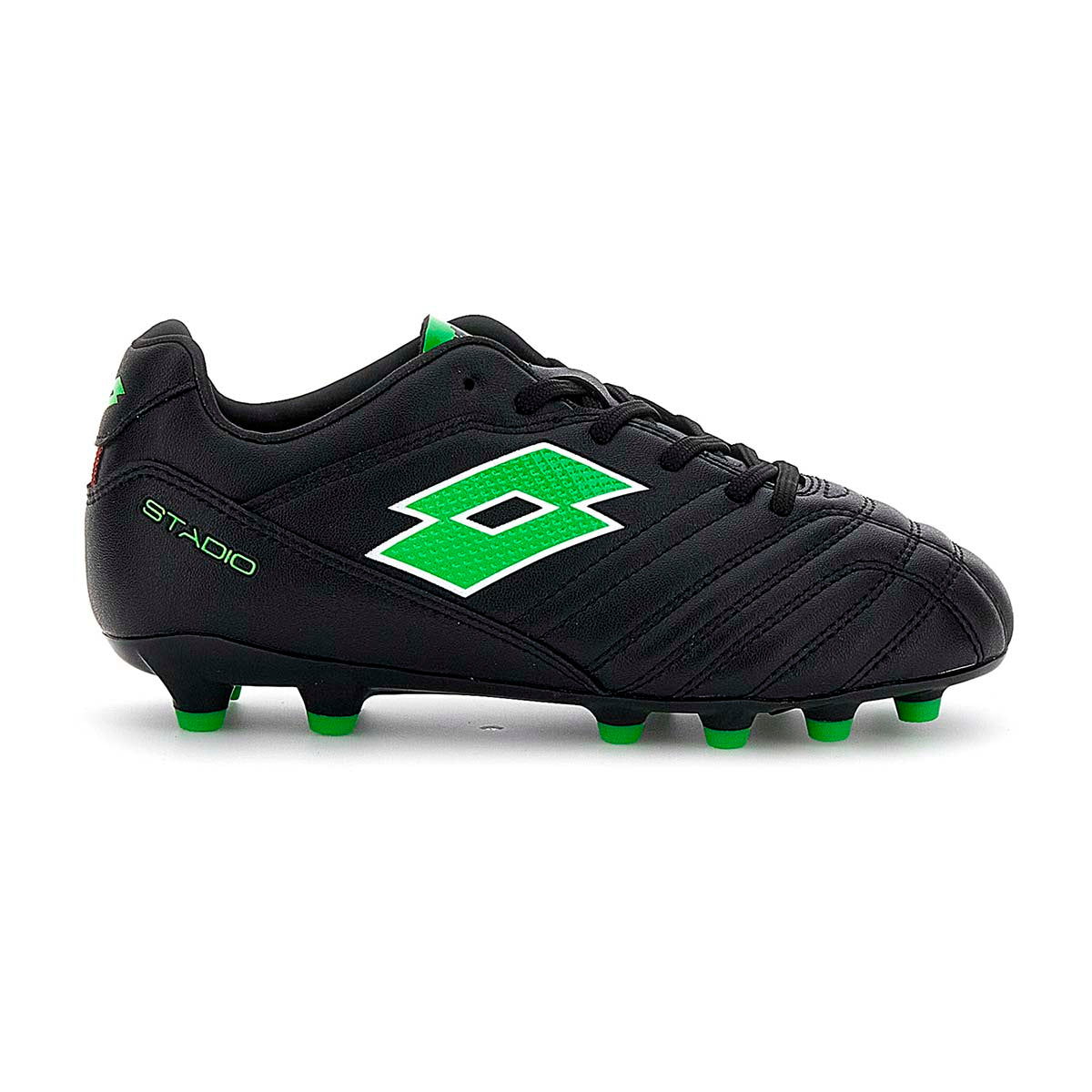 Zapato Fútbol Juvenil Lotto Stadio 705 FG Negro Verde – Lotto