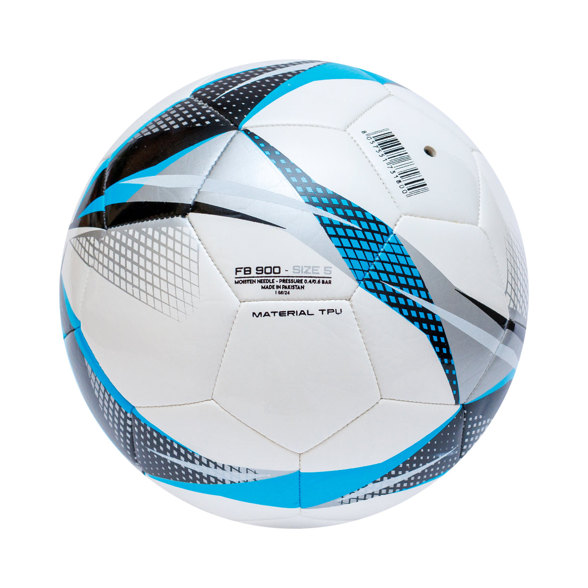 Balón de Fútbol 900 Nro. 5 Blanco - Celeste - Negro- Unisex