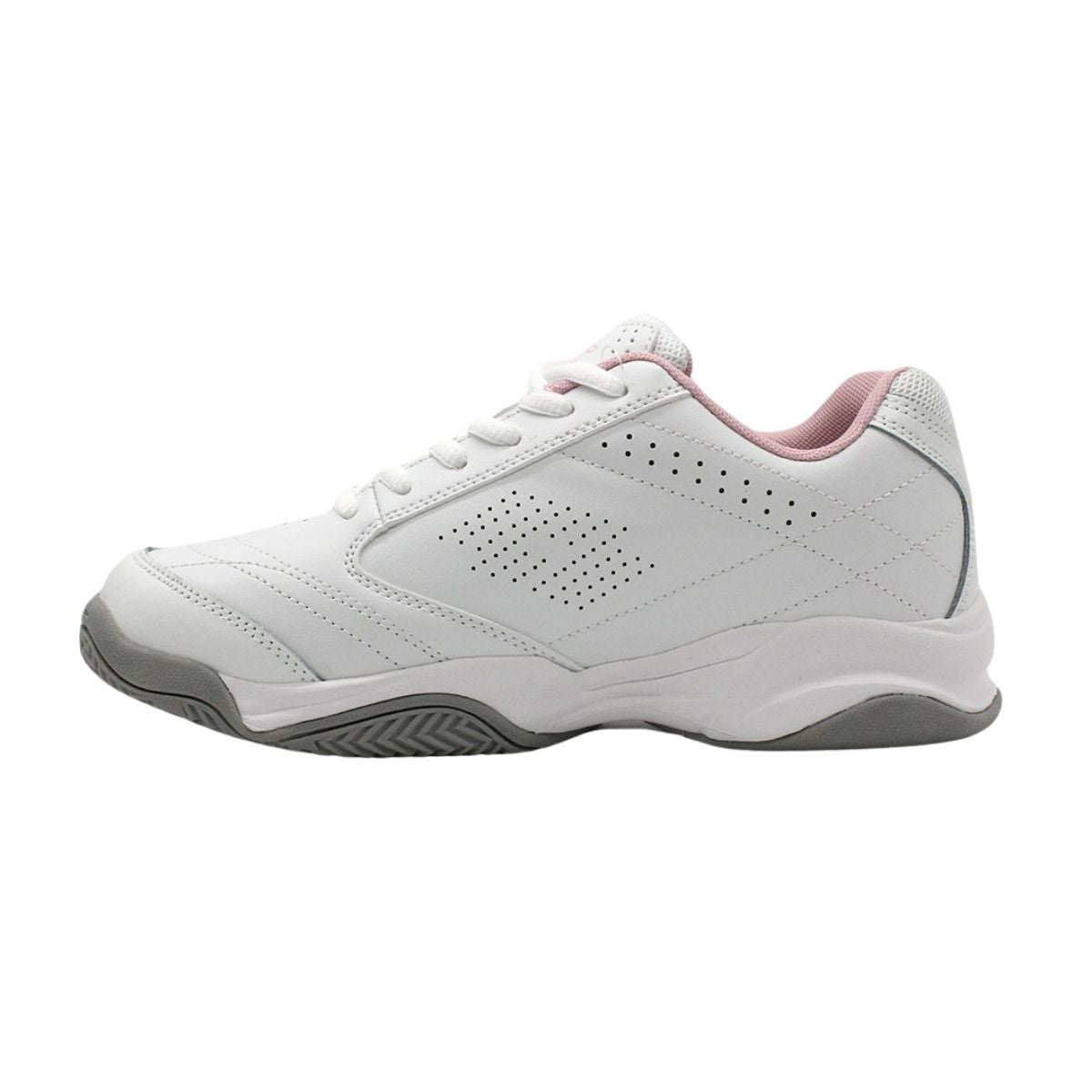 Zapatilla Escolar Juvenil Lotto - Court BTS1 Blanco Rosado