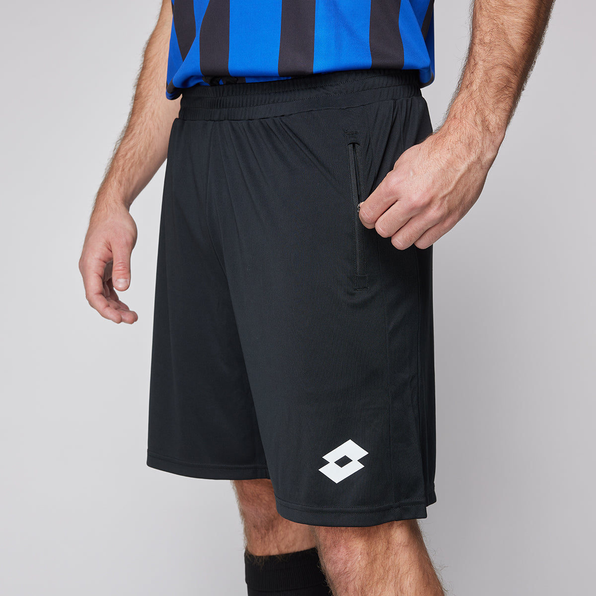 Short de Fútbol Hombre Lotto - Táctico Negro