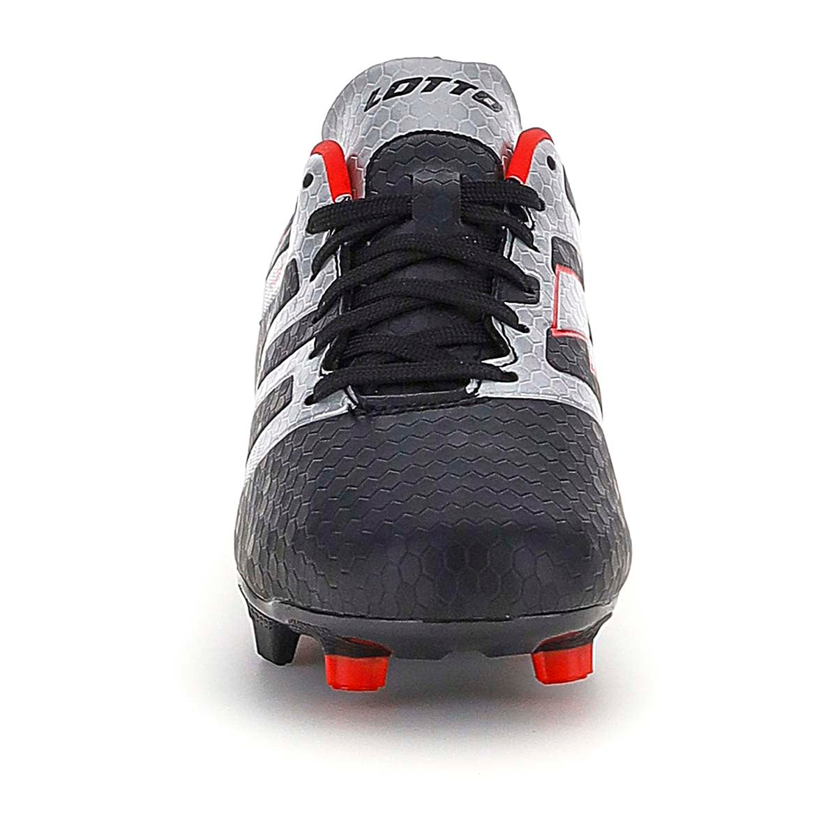 Zapato de Fútbol Juvenil Lotto - Maestro FG 700 Negro Rojo