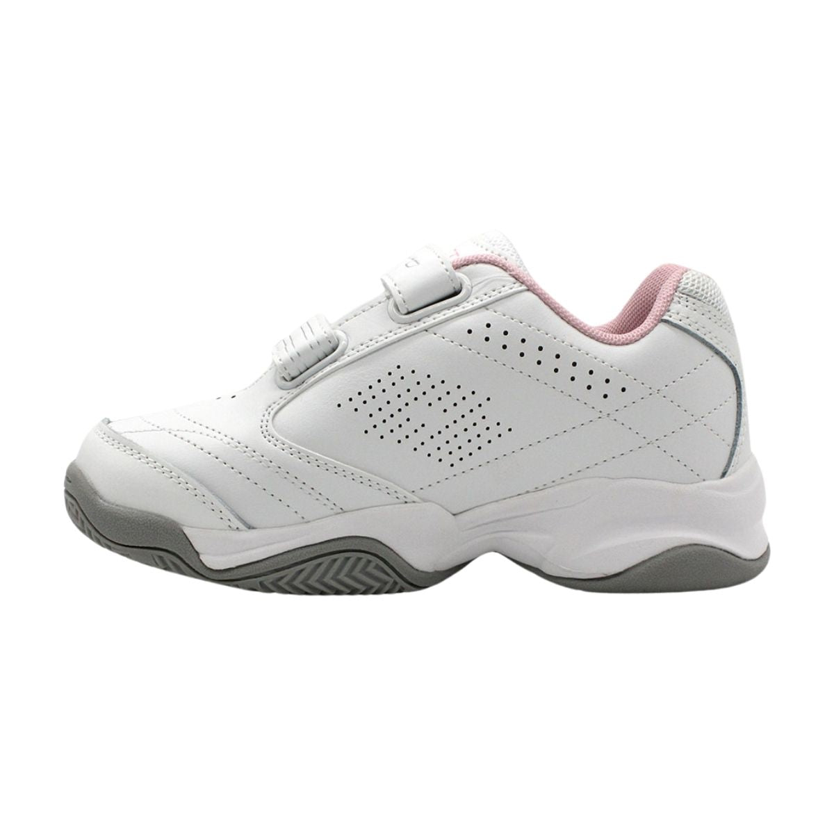 Zapatilla Escolar Niña Lotto - Court BTS1 Blanco Rosado