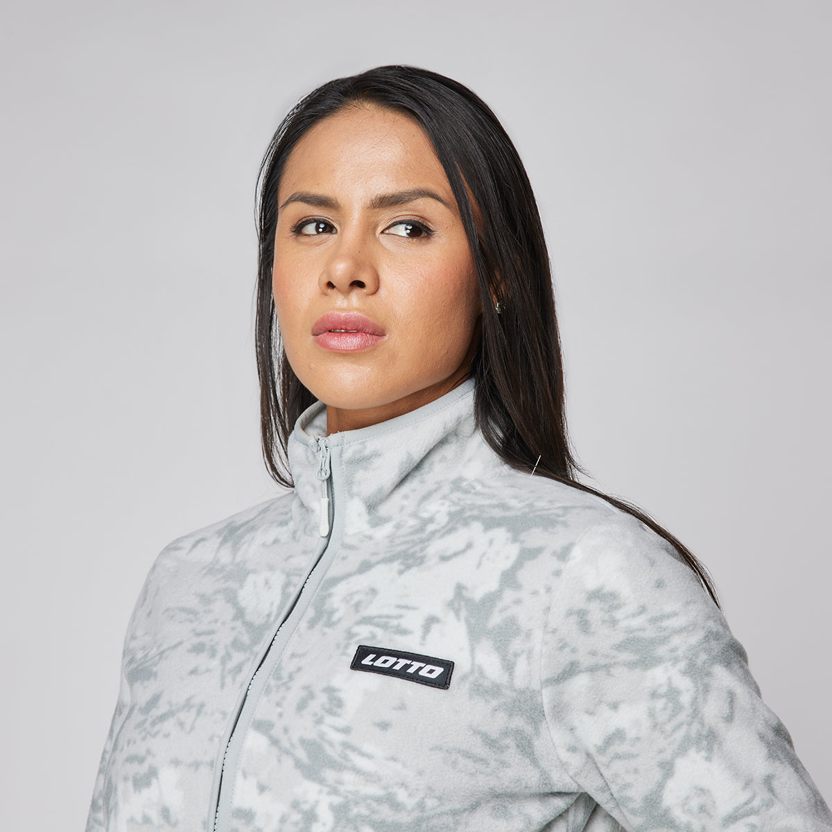 Poleron Polar Mujer Lotto - Bari Gris