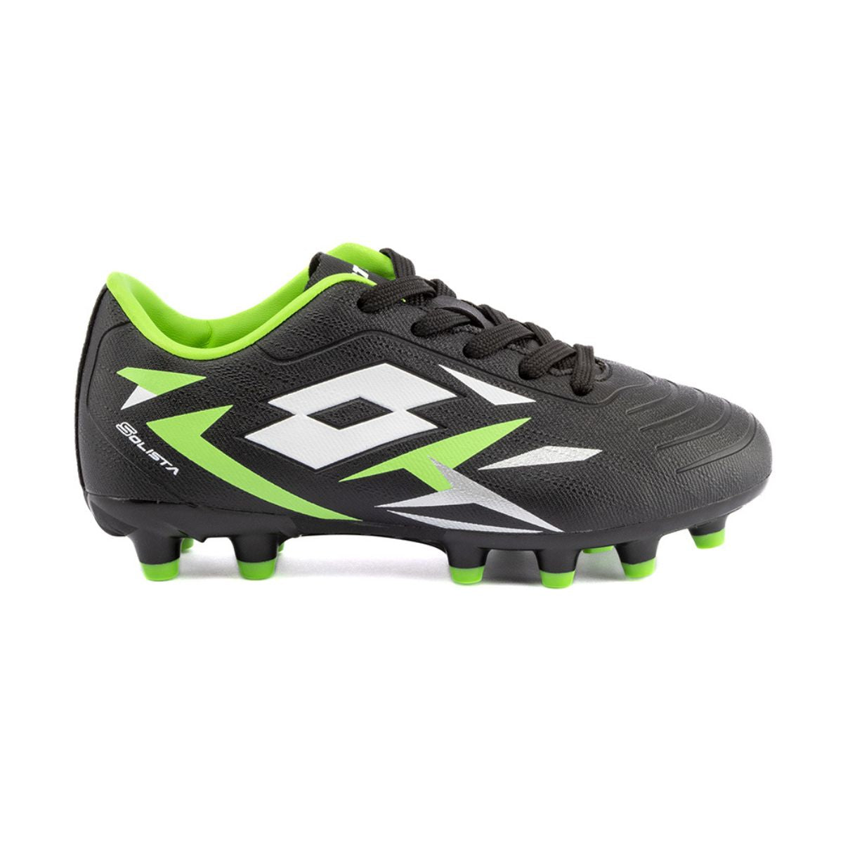 Zapato Fútbol Niño Lotto - Solista IV Negro Verde