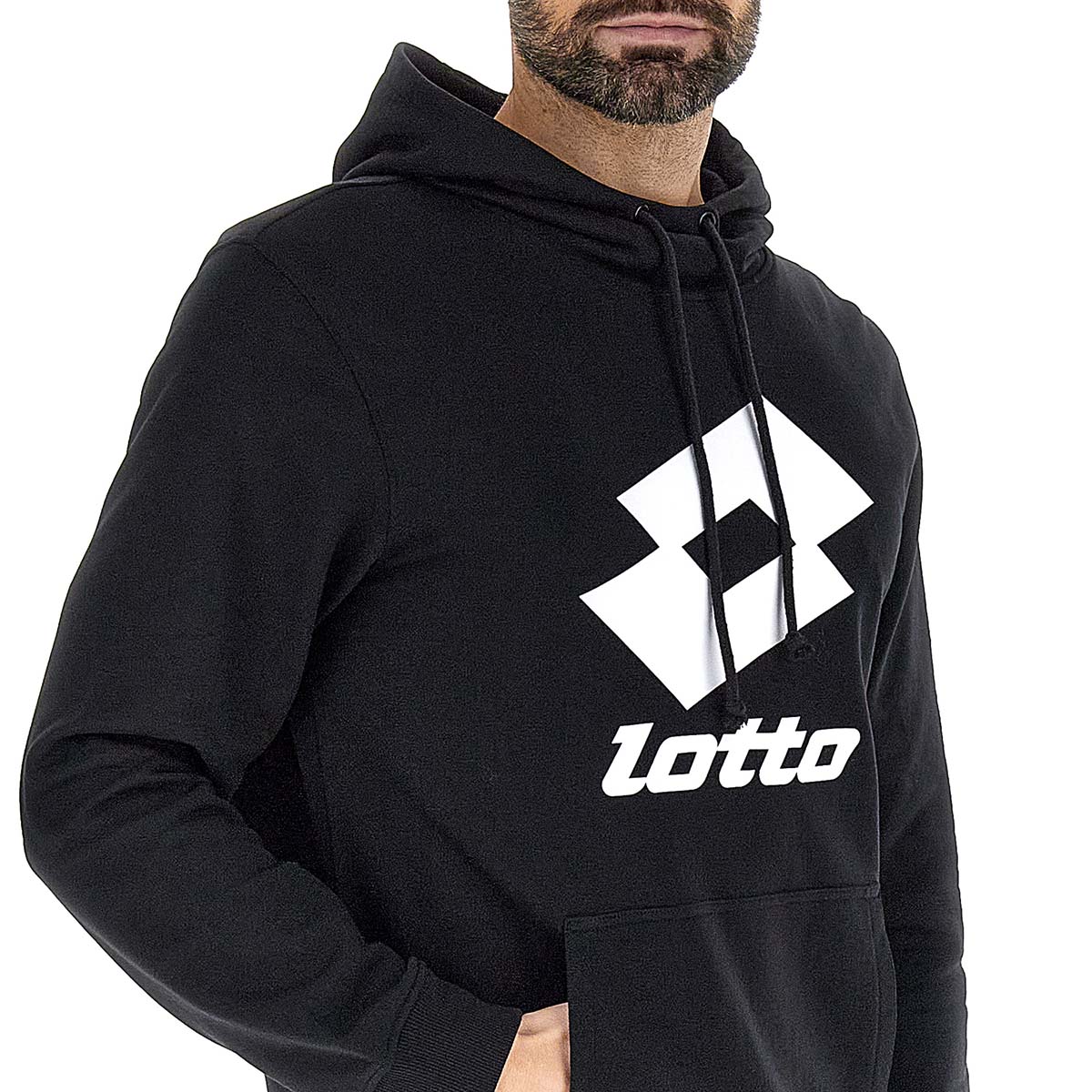 Poleron Deportivo Hombre Lotto - Smart IV HD Negro