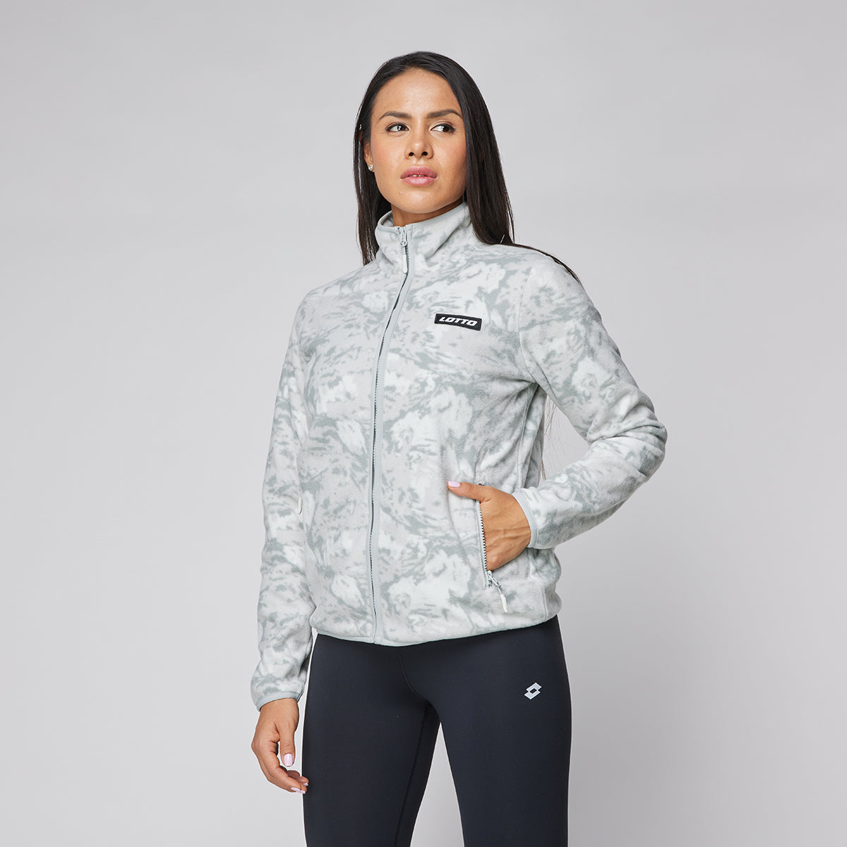 Poleron Polar Mujer Lotto - Bari Gris