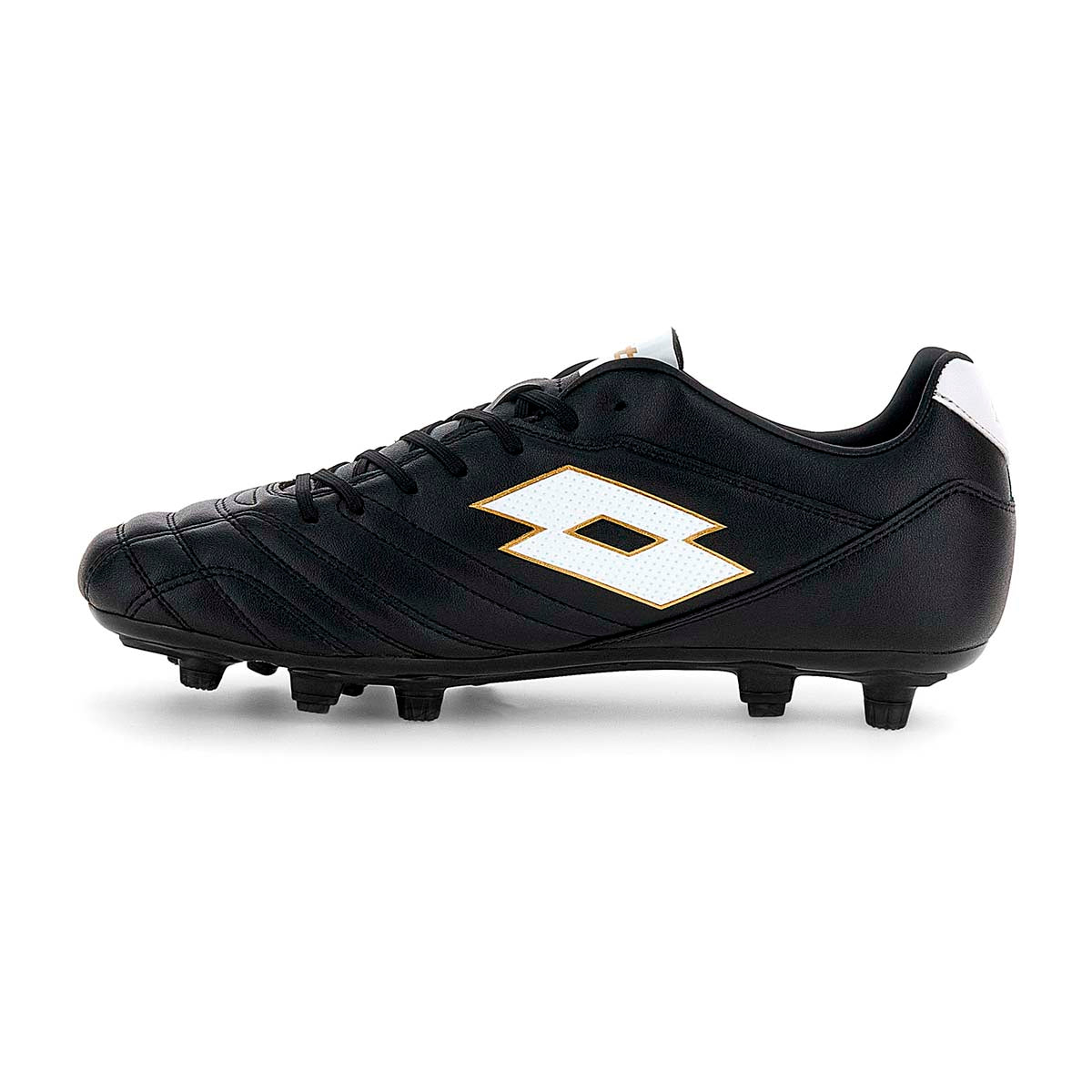 Zapato de Futbol Hombre Lotto - Stadio FG 705 Negro Blanco