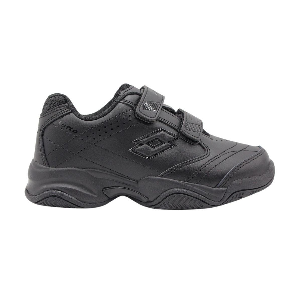 Zapatilla Escolar Juvenil Lotto - Court Jr Negro