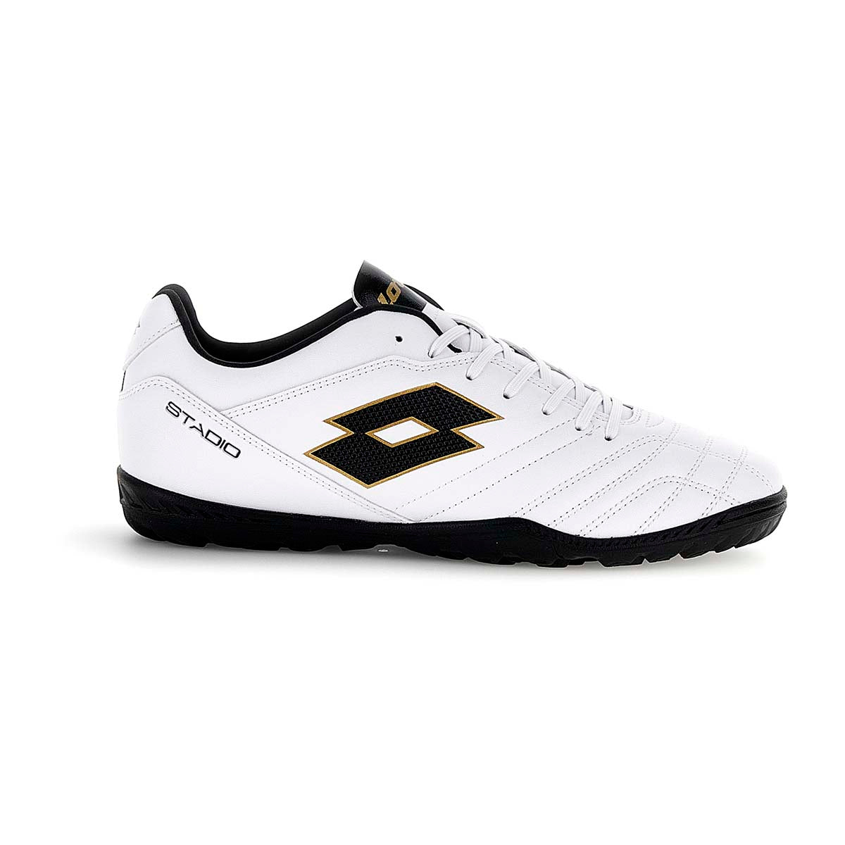 Zapato de Baby Fútbol Hombre Lotto Stadio TF Blanco Negro