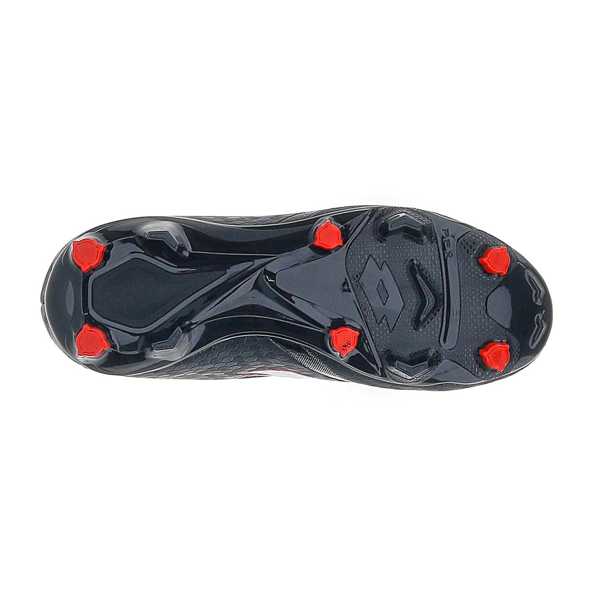 Zapato de Fútbol Juvenil Lotto - Maestro FG 700 Negro Rojo