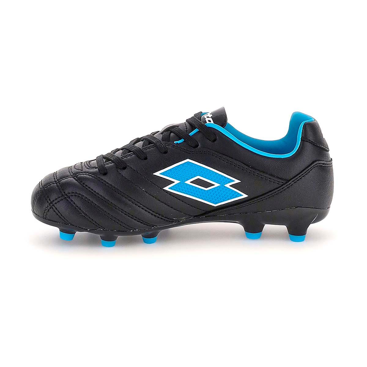 Zapato de Fútbol Juvenil Lotto - Stadio FG 705 Negro Azul