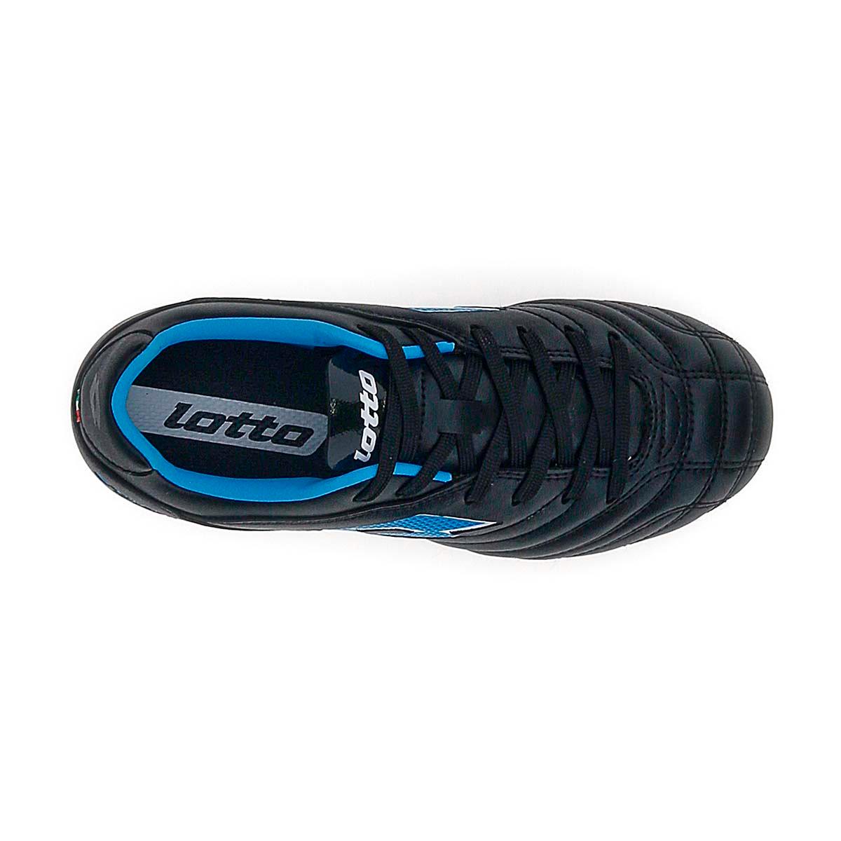 Zapato de Fútbol Juvenil Lotto - Stadio FG 705 Negro Azul