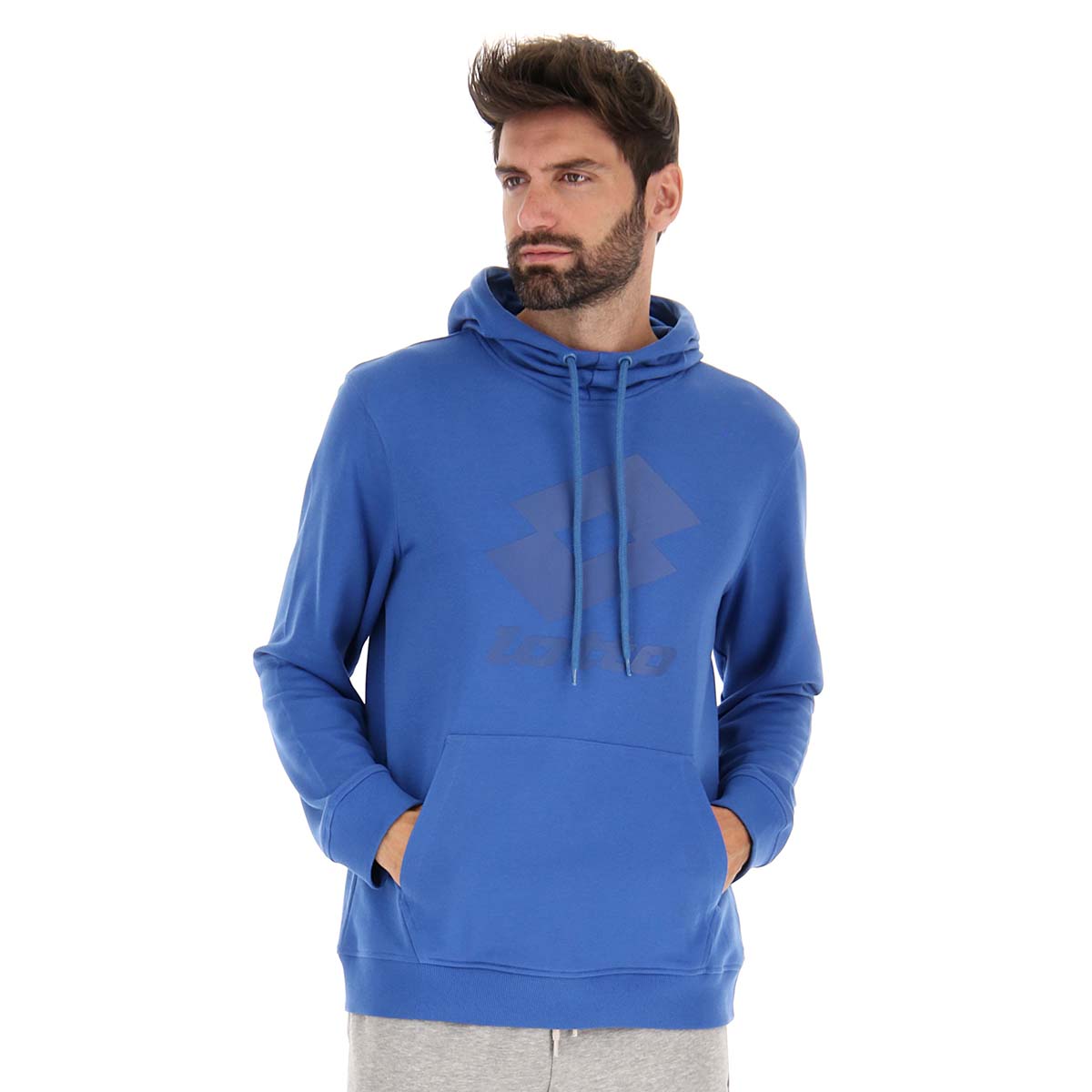 Poleron Deportivo Hombre Lotto - Smart HD OG Azul