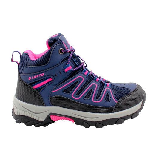 Zapatilla Outdoor Niña Lotto - Cortina HC Azul Rosado