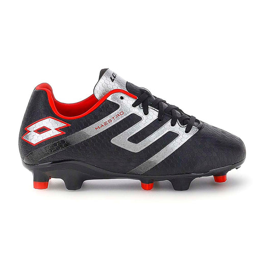 Zapato de Fútbol Juvenil Lotto - Maestro FG 700 Negro Rojo