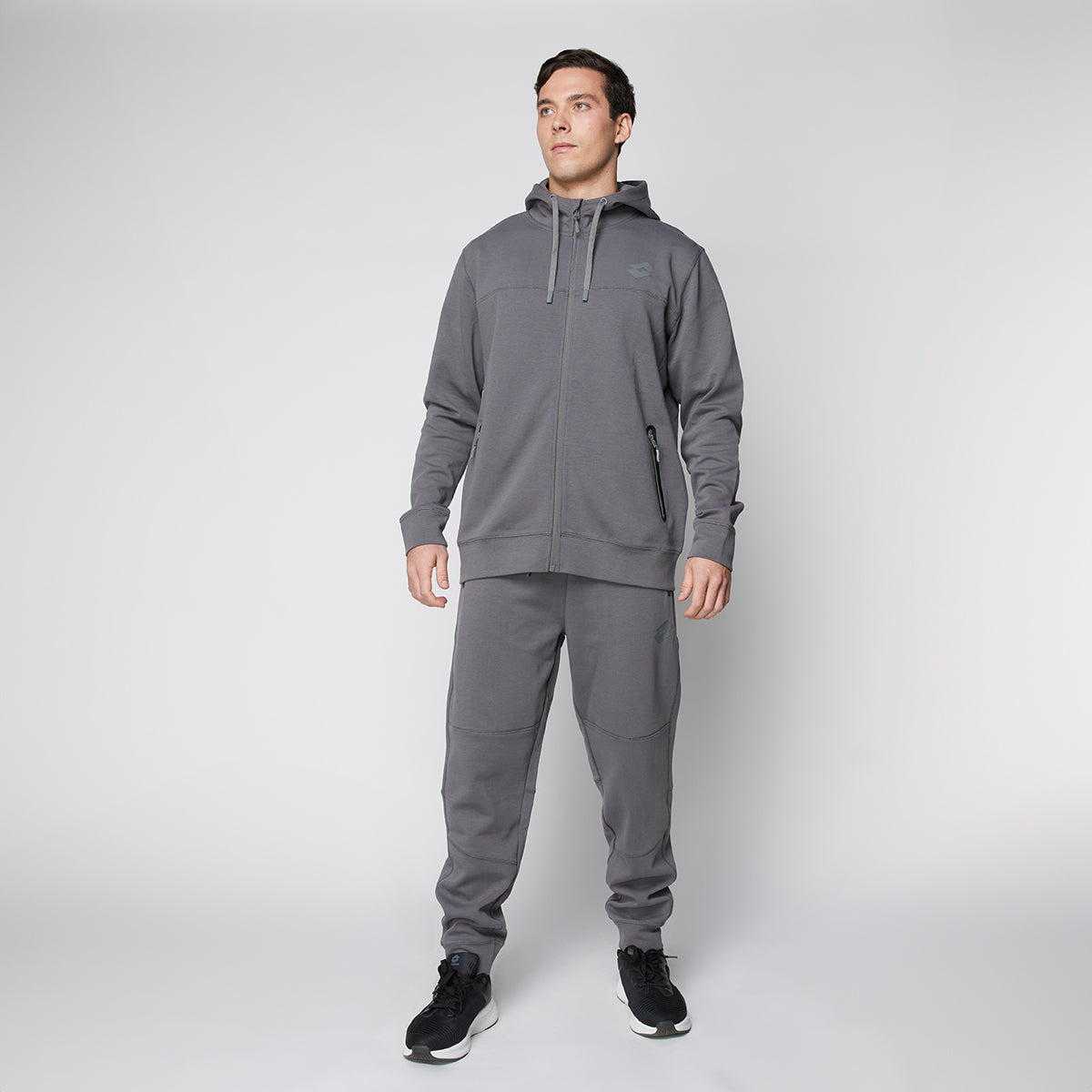 Poleron Deportivo Hombre Lotto - Parma Gris