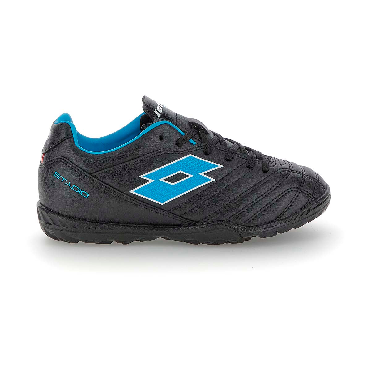 Zapato de Baby Fútbol Juvenil Lotto - Stadio 705 TF Negro Azul