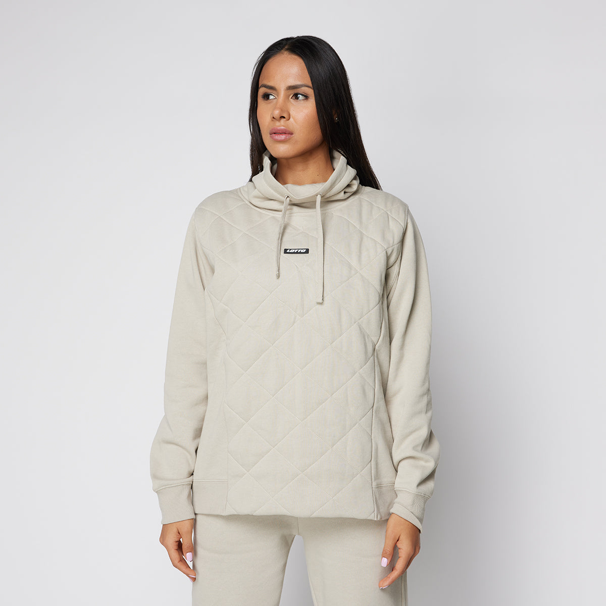 Poleron Deportivo Mujer Lotto - Garda Beige