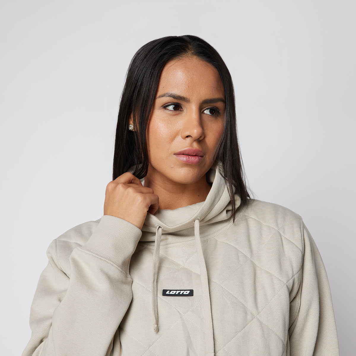 Poleron Deportivo Mujer Lotto - Garda Beige