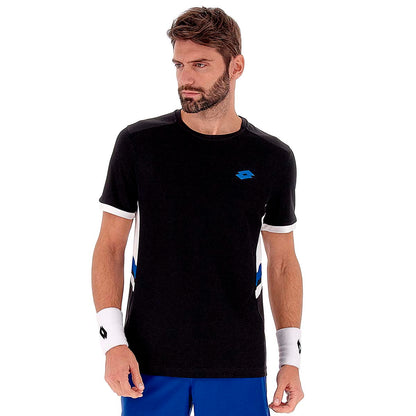 Polera de Tenis Hombre Lotto - Squadra III Negro
