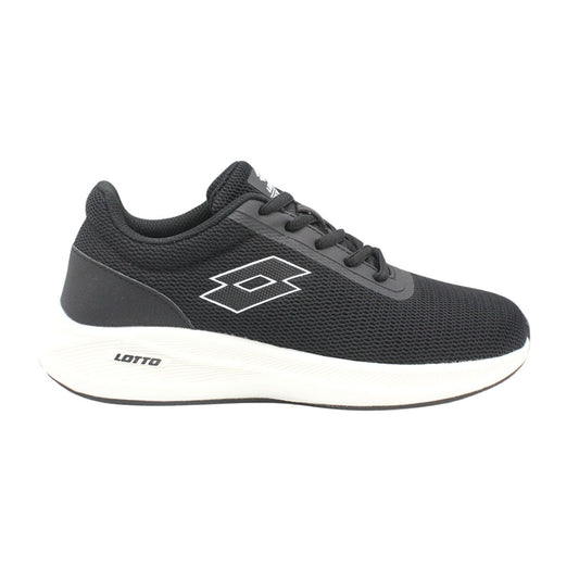 Zapatilla Running Juvenil Lotto - Challenge Negra Blanco