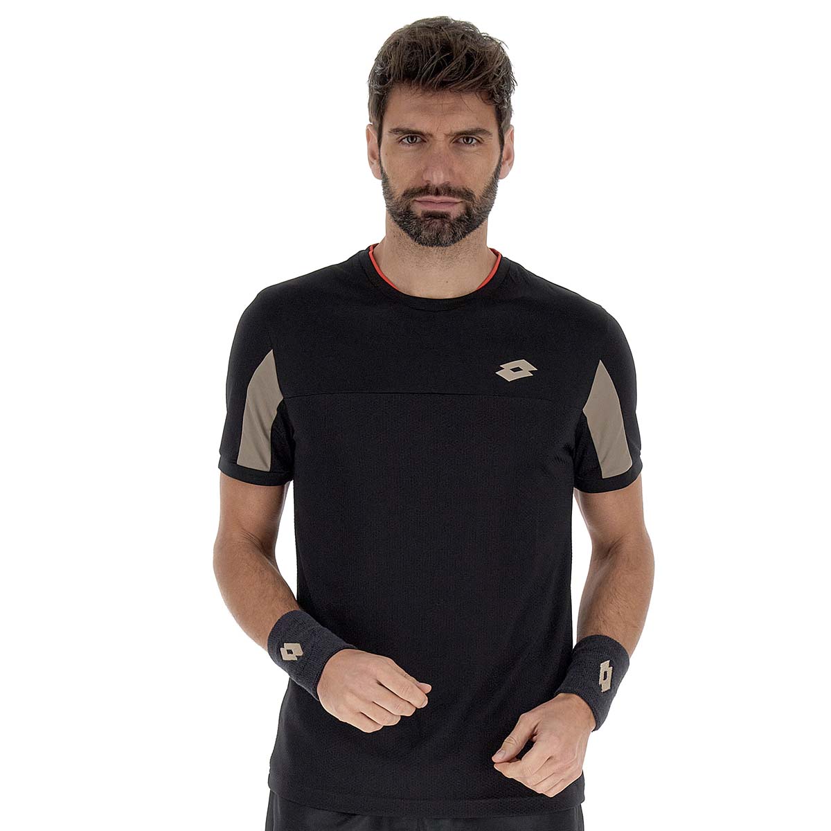 Polera de Padel Hombre Lotto - Superrapida VI Negro