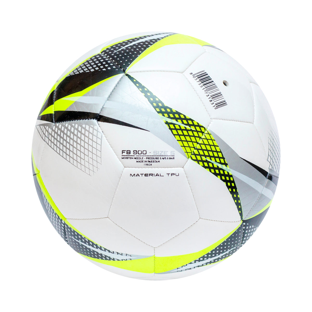 Balón de Fútbol  900 Nro. 5 Blanco-Amarillo-Negro-Unisex