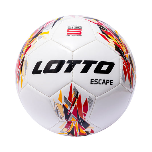 Balón de Fútbol Numero 5  Blanco - Rojo ESCAPE - Unisex