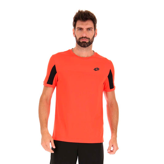 Polera de Padel Hombre Lotto - Superrapida VI Rojo