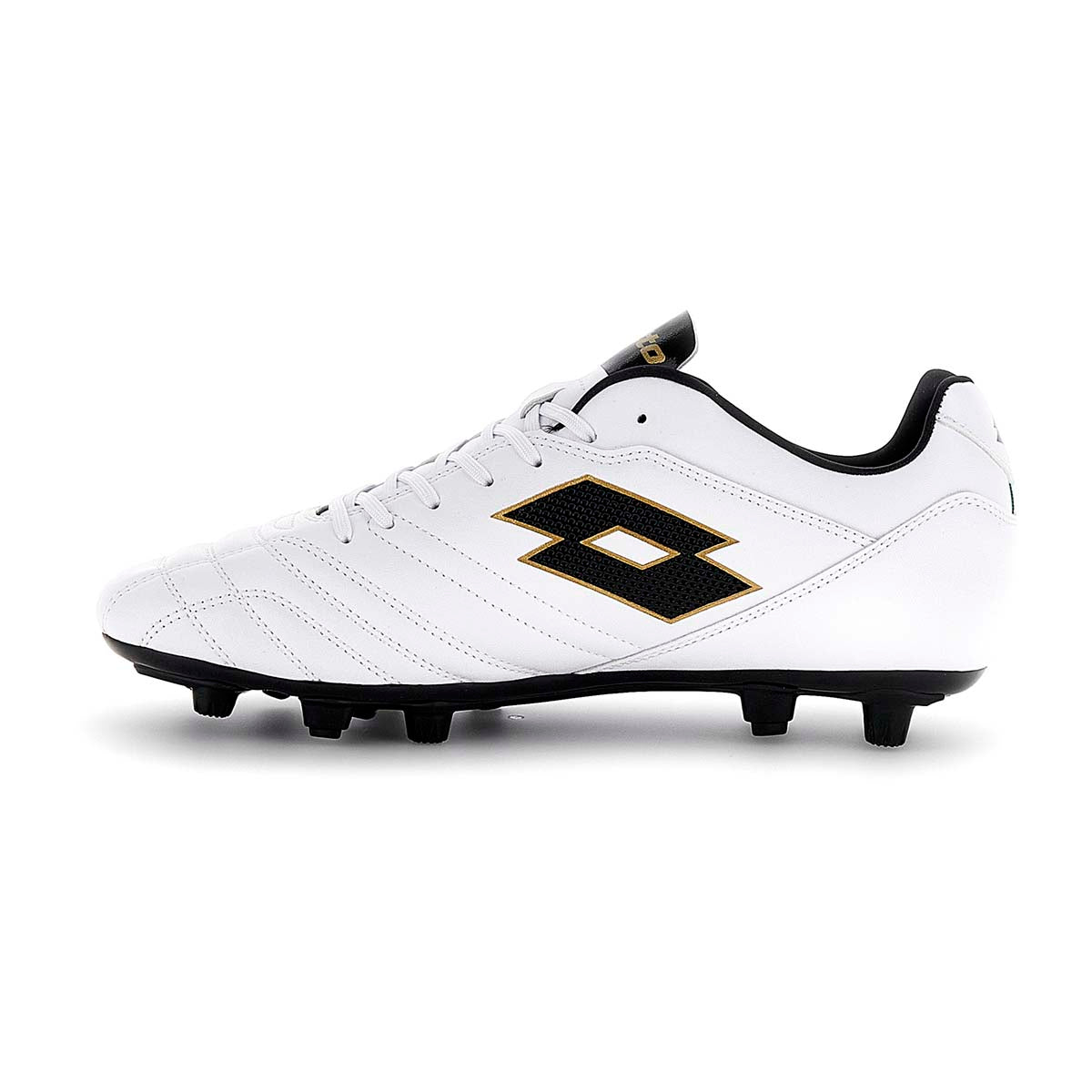 Zapato de Futbol Hombre Lotto - Stadio FG 705 Blanco Negro