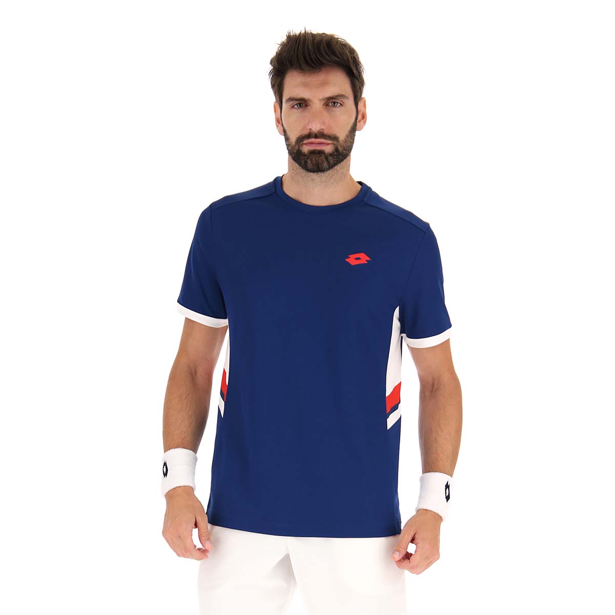 Polera de Tenis Hombre Lotto - Squadra III Azul