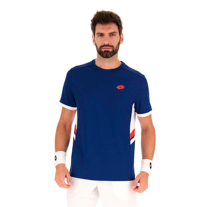 Polera de Tenis Hombre Lotto - Squadra III Azul