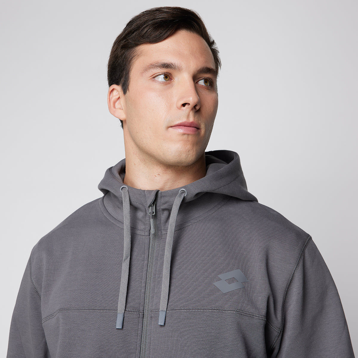 Poleron Deportivo Hombre Lotto - Parma Gris
