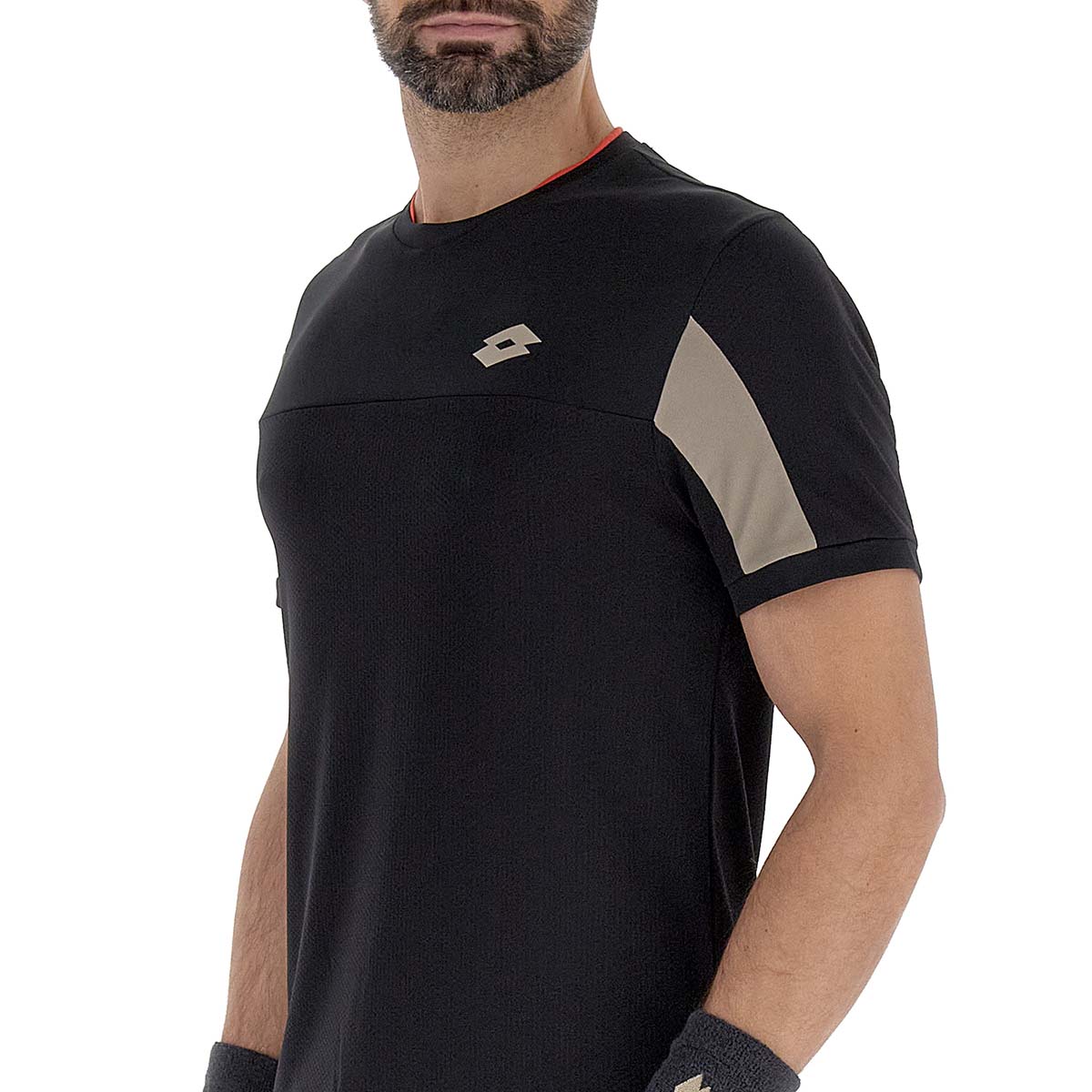 Polera de Padel Hombre Lotto - Superrapida VI Negro