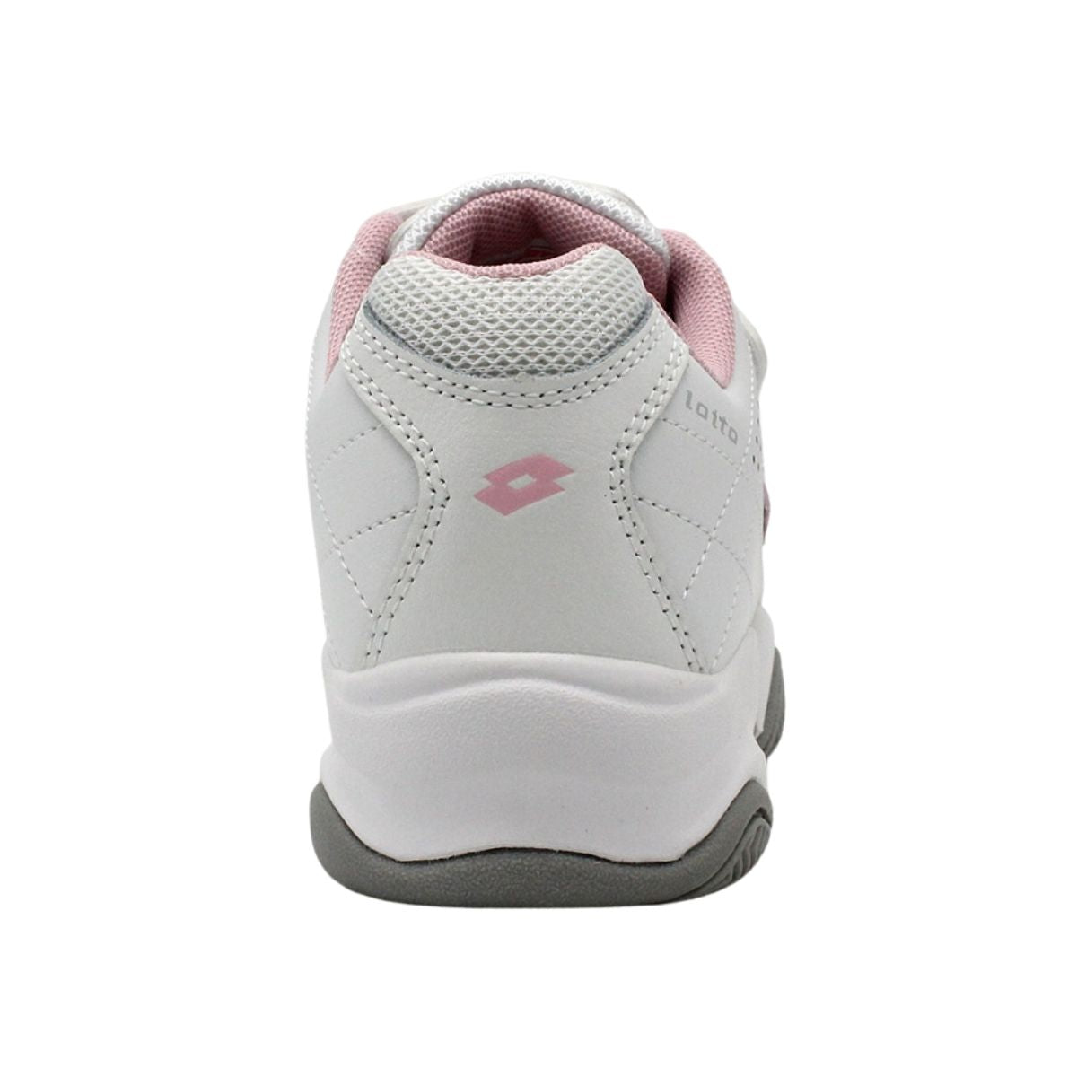 Zapatilla Escolar Juvenil Lotto - Court Jr Blanca Rosado