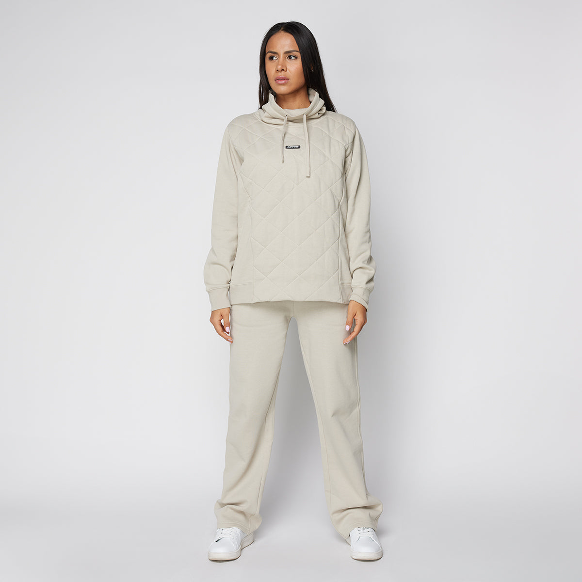 Poleron Deportivo Mujer Lotto - Garda Beige