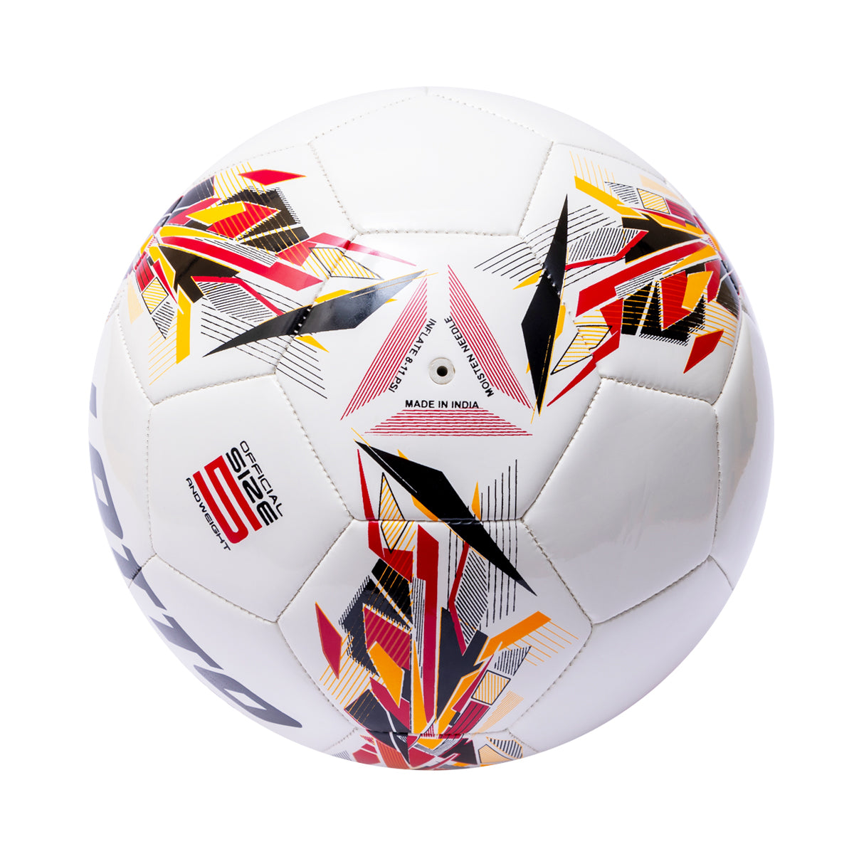 Balón de Fútbol Numero 5  Blanco - Rojo ESCAPE - Unisex
