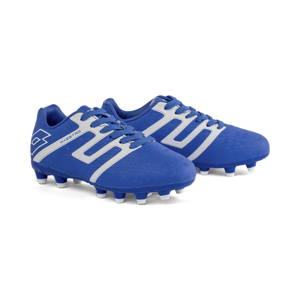 Zapato de Fútbol Niño Lotto - Maestro FG – Azul Blanco