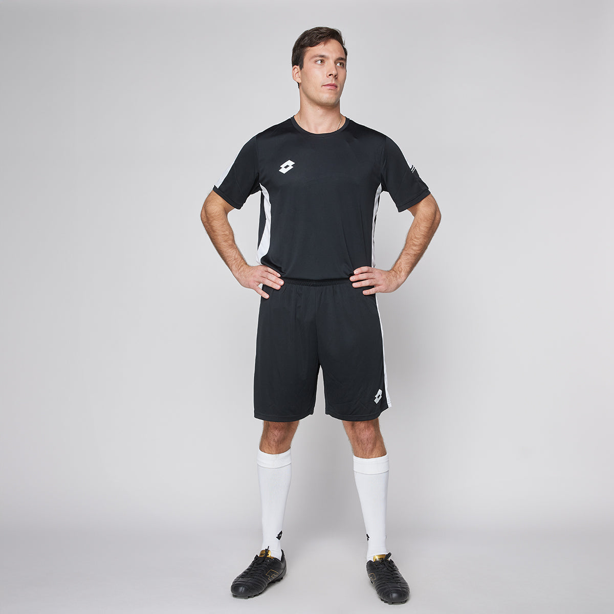 Short de Fútbol Hombre Lotto - Elite Plus Negro