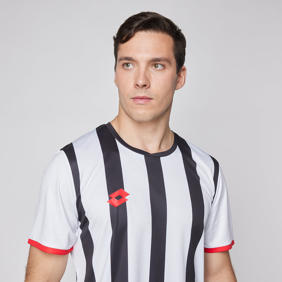 Polera de Fútbol Hombre Lotto - Finta Blanco Negro