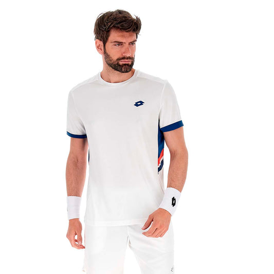 Polera de Tenis Hombre Lotto - Squadra III Blanco
