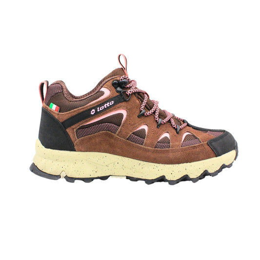 Zapatilla Outdoor Mujer Lotto - Solaro W LC Café Rosado