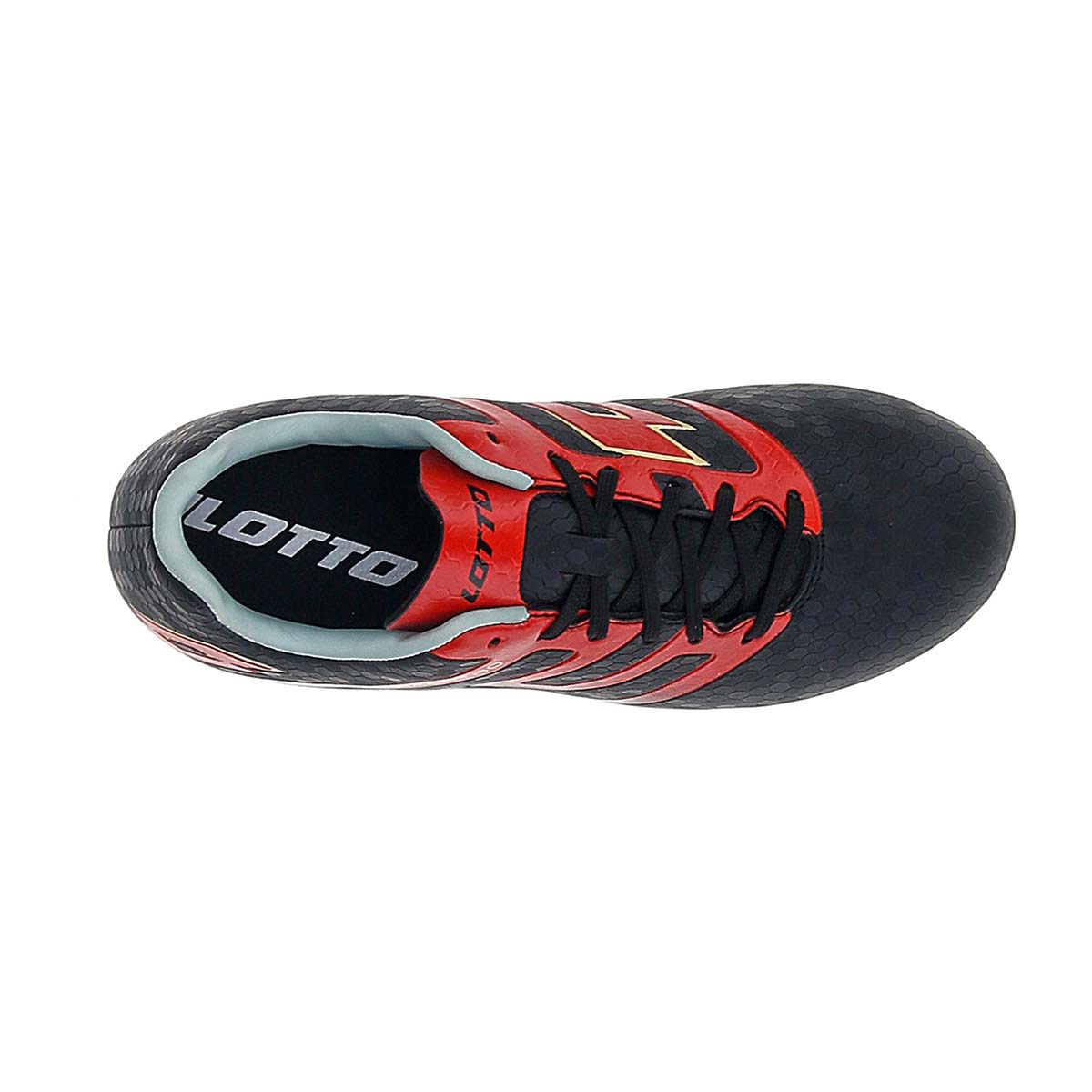Zapato de Fútbol Juvenil Lotto - Maestro 700 AGM Negro Rojo