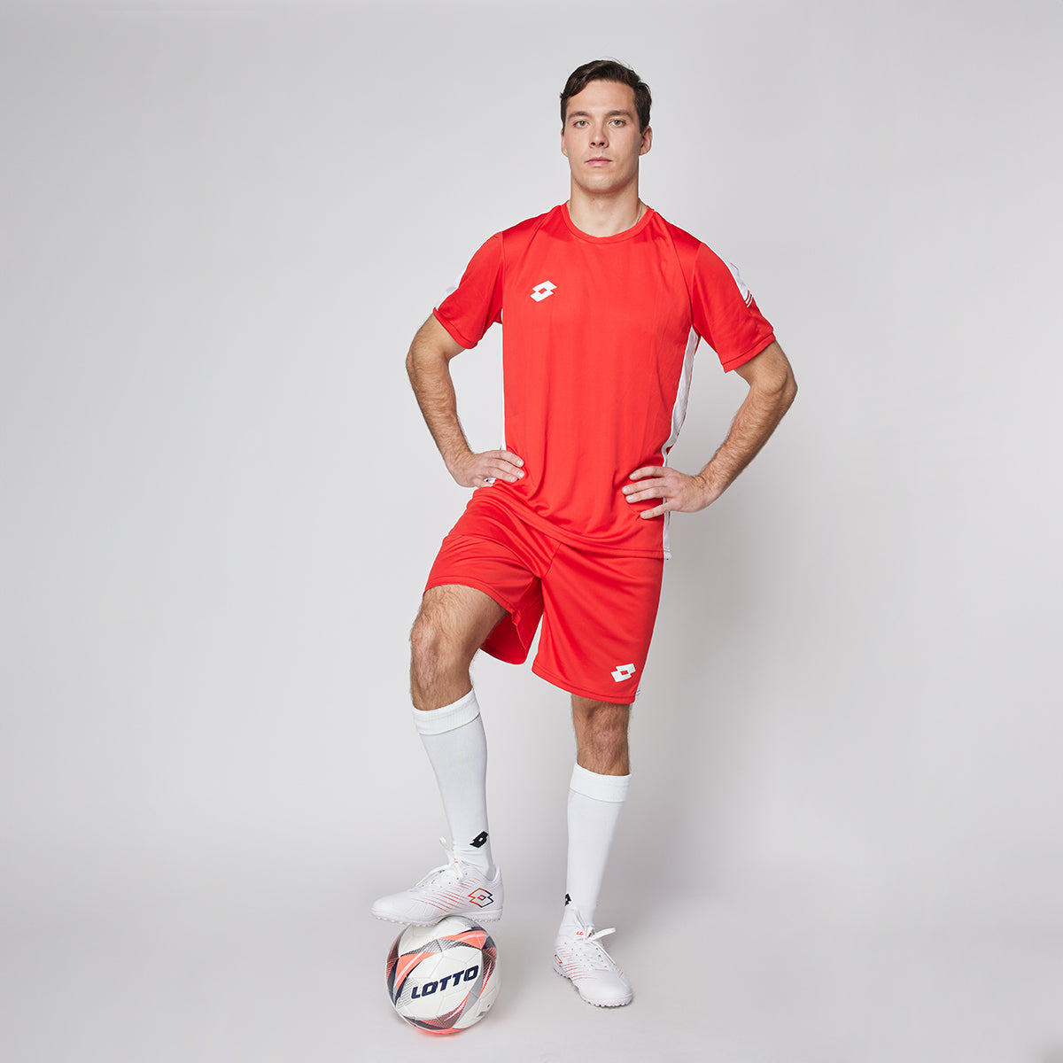 Short de Fútbol Hombre Lotto - Elite Plus Rojo