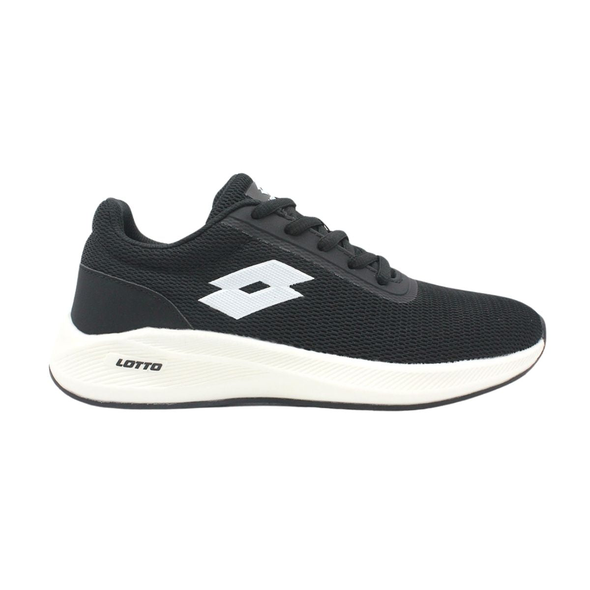 Zapatilla Running Mujer Lotto - Challenge Negro Blanco