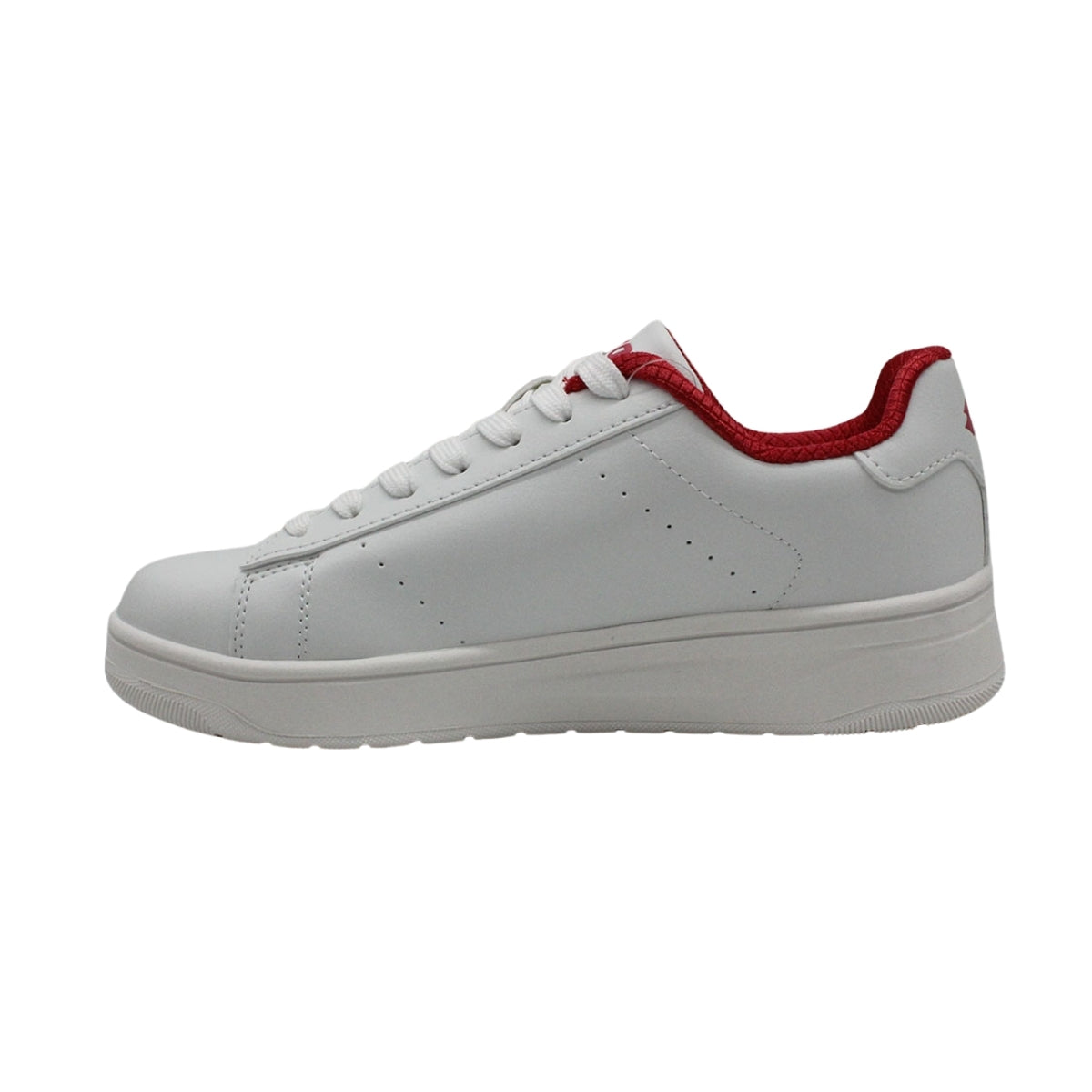 Calzado Urbano Juvenil Lotto - Roma Blanco Rojo