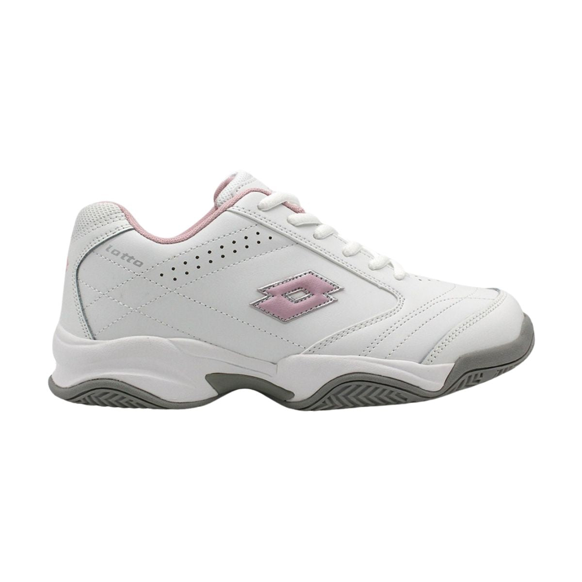 Zapatilla Escolar Juvenil Lotto Court BTS1 Blanco Rosado – Lotto