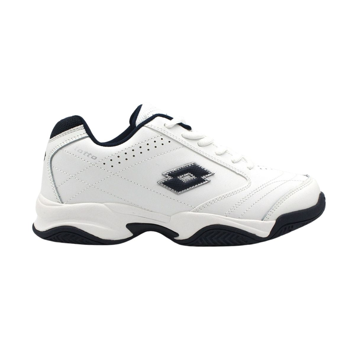 Zapatilla Escolar Juvenil Lotto - Court BTS1 Blanco Azul