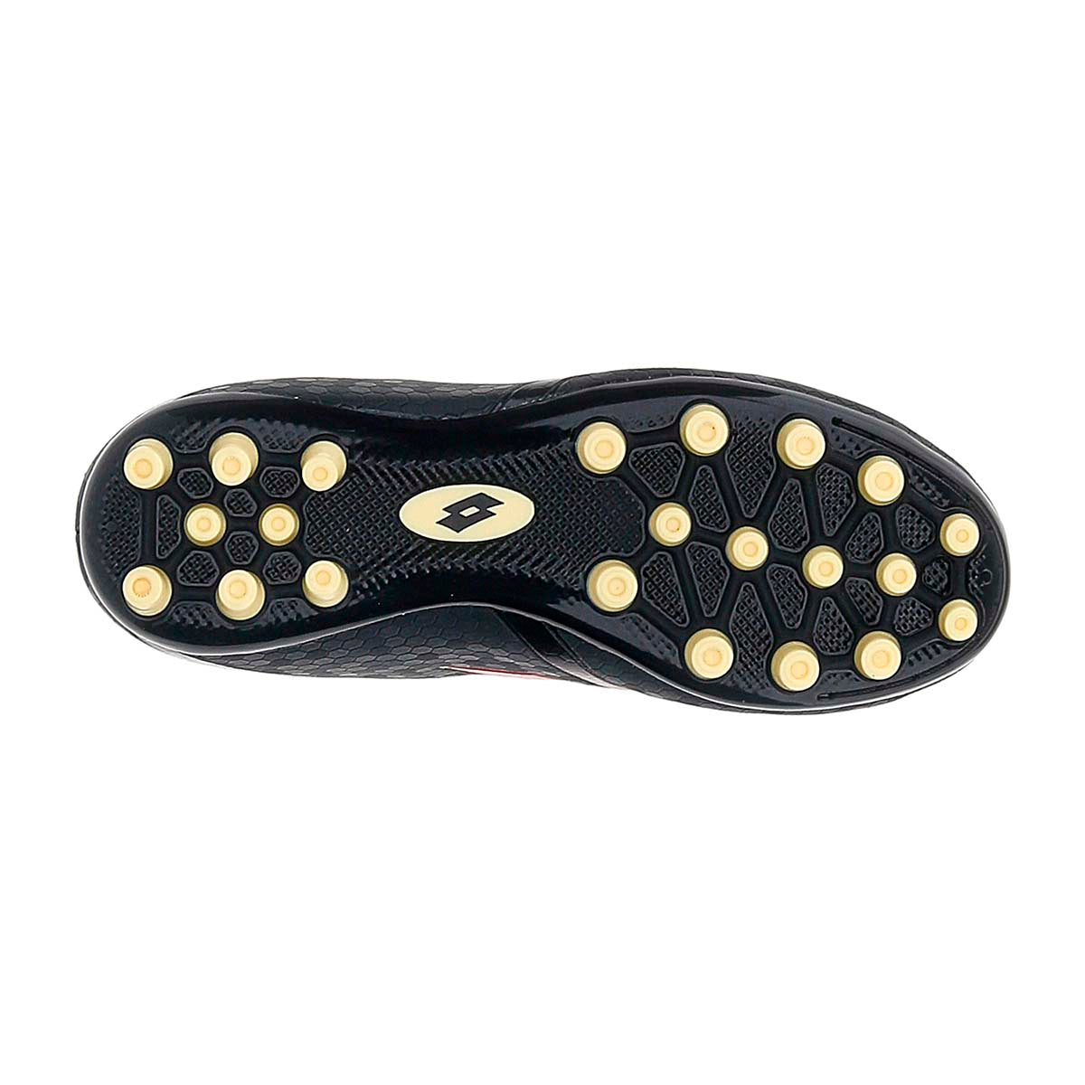 Zapato de Fútbol Juvenil Lotto - Maestro 700 AGM Negro Rojo